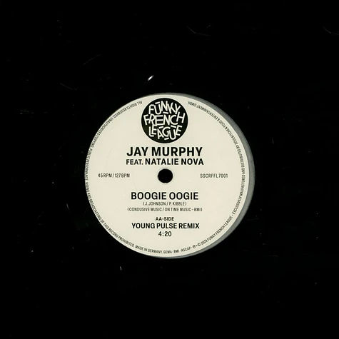 Jay Murphy - Boogie Oogie Feat. Natalie Nova Silver Grey Metallic Vinyl Edition