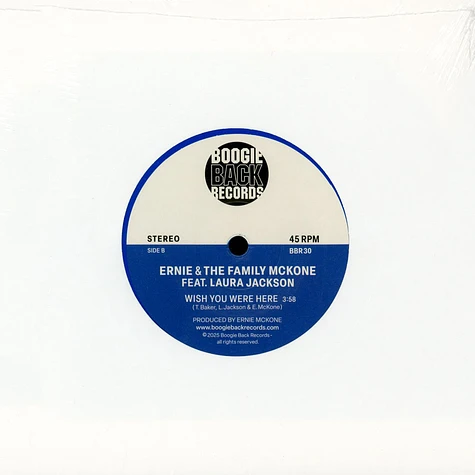 Ernie & The Family Mckone - That Girl / Wish You Were Here Feat. Laura Jackson Blue Vinyl Edition