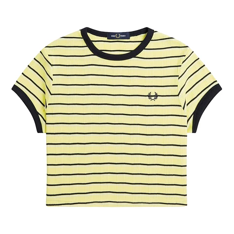 Fred Perry - Striped Ribbed T-Shirt