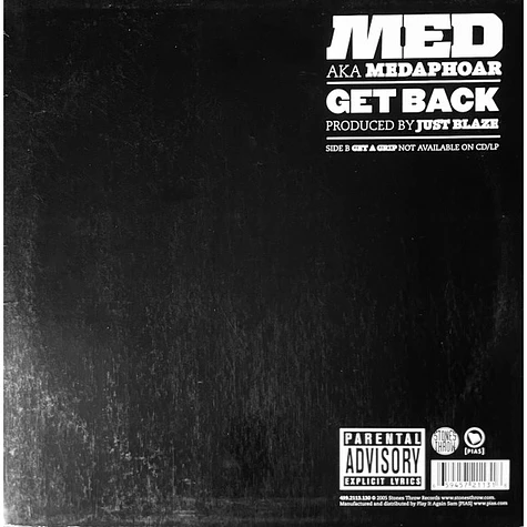 M.E.D. AKA Medaphoar - Get Back