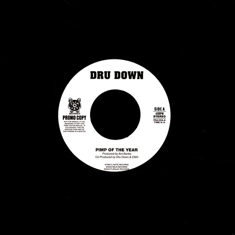 Dru Down - Pimp Of The Year / Ice Cream Man Black Promo Vinyl Edition