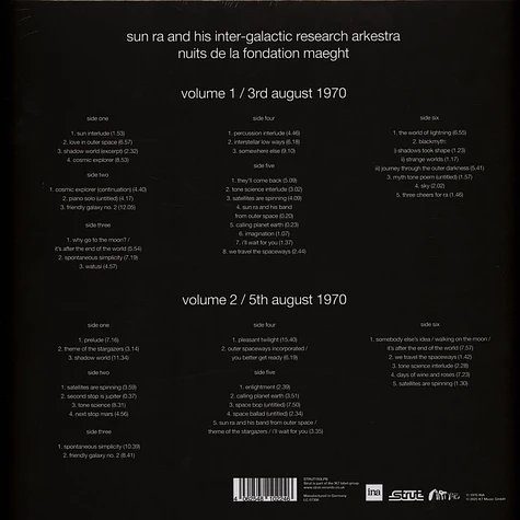 Sun Ra - Nuits De La Fondation Maeght Super Deluxe Boxset Record Store Day 2025 Edition