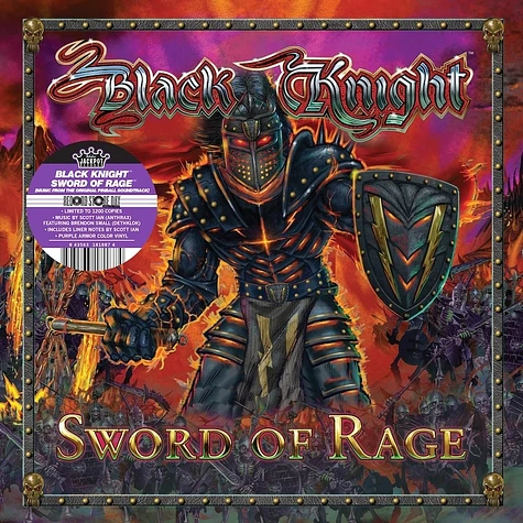 Scott Ian - OST Black Knight Sword Of Rage (Pinball) Record Store Day 2025 Purple Marbled Vinyl Edition