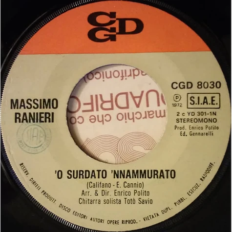 Massimo Ranieri - 'O Surdato 'Nnammurato