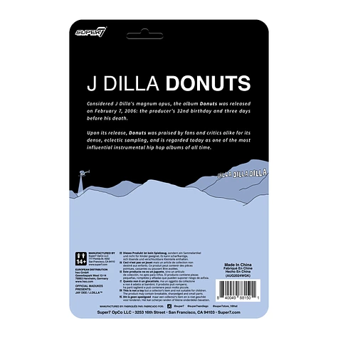 J Dilla - J Dilla (Donuts - Smile Album Cover) - ReAction Figure