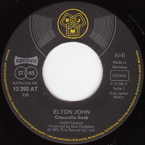 Elton John - Crocodile Rock