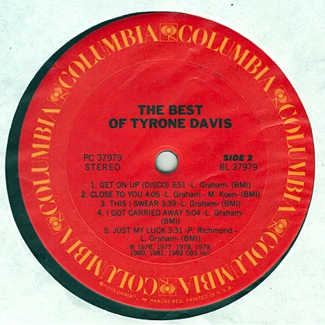 Tyrone Davis - The Best Of Tyrone Davis