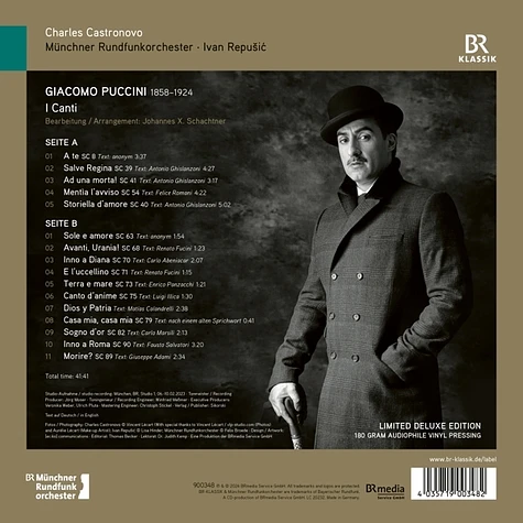 Castronovo, Charles/Münchner Rundfunkorchester/Repusi, Ivan / Puccini, Giacomo - I Canti