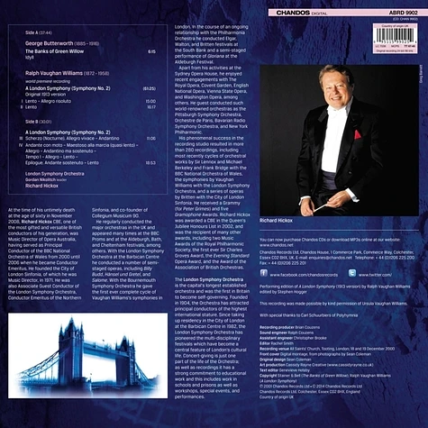 Hickox, Richard/London Symphony Orchestra / Vaughan Williams, Ralph - Vaughan Williams: A London Symphony