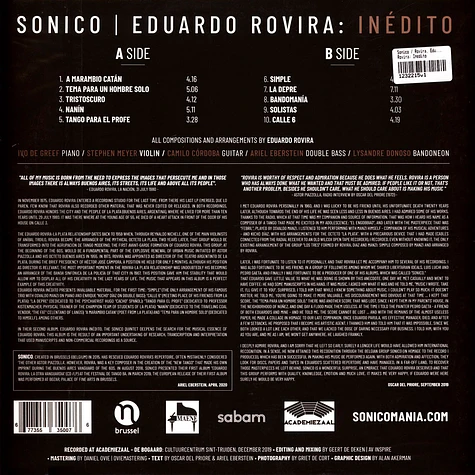 Sonico / Rovira, Eduardo - Rovira: Inedito