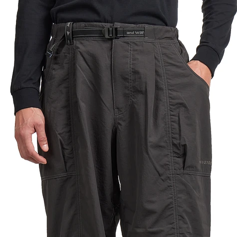 and wander - Crinkled Nylon Pants (Charcoal) | HHV