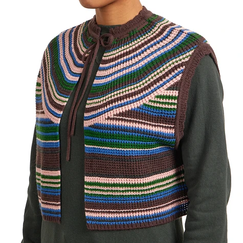Beams Boy - Multi Striped Vest