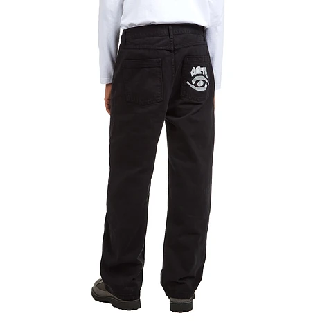 Arte Antwerp - Back Pocket Graphic Pants (Black) | HHV