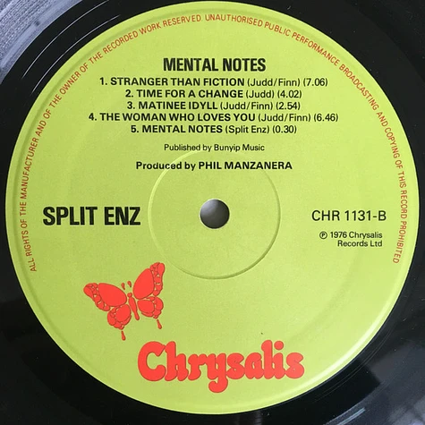 Split Enz - Mental Notes