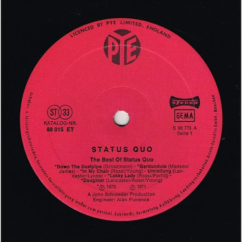 Status Quo - The Best Of Status Quo