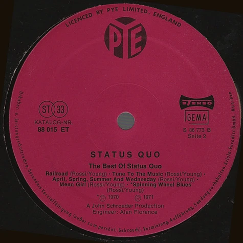 Status Quo - The Best Of Status Quo