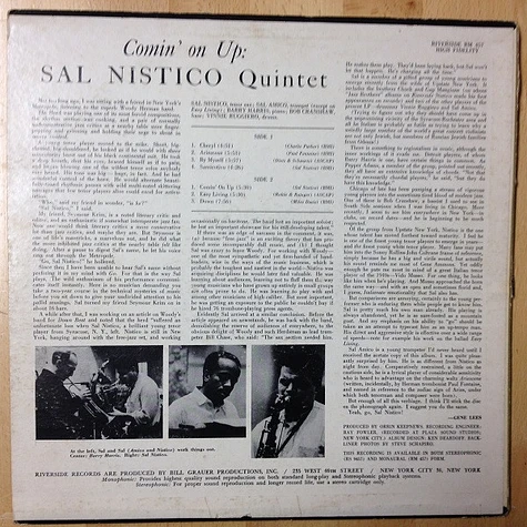 Sal Nistico Quintet - Comin' On Up!