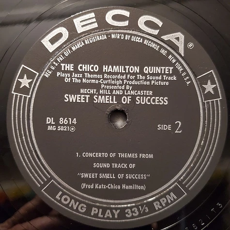 The Chico Hamilton Quintet - Sweet Smell Of Success