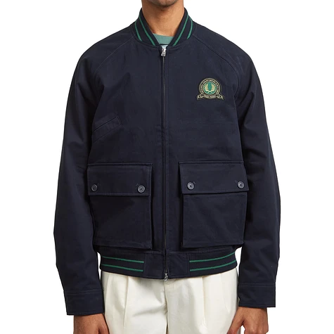 【別注】FRED PERRY / Tennis Bomber Jacket Tennis Badge Bomber Jacket - Navy | Mens Coats & Jackets | Bomber