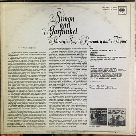 Simon & Garfunkel - Parsley, Sage, Rosemary And Thyme