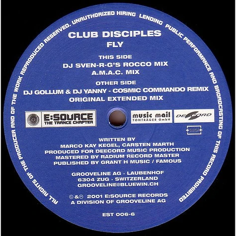 Club Disciples - Fly