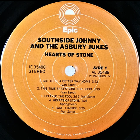 Southside Johnny & The Asbury Jukes - Hearts Of Stone