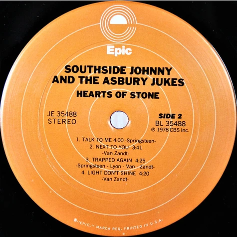 Southside Johnny & The Asbury Jukes - Hearts Of Stone