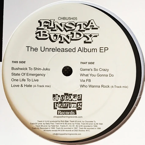 Finsta Bundy - The Unreleased Album EP