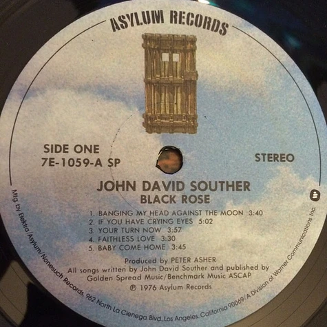 John David Souther - Black Rose