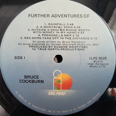 Bruce Cockburn - Further Adventures Of