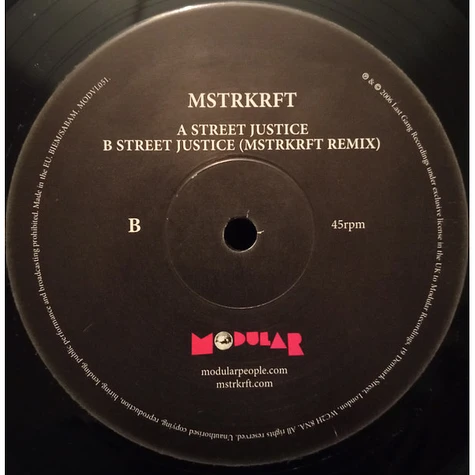 Mstrkrft - Street Justice