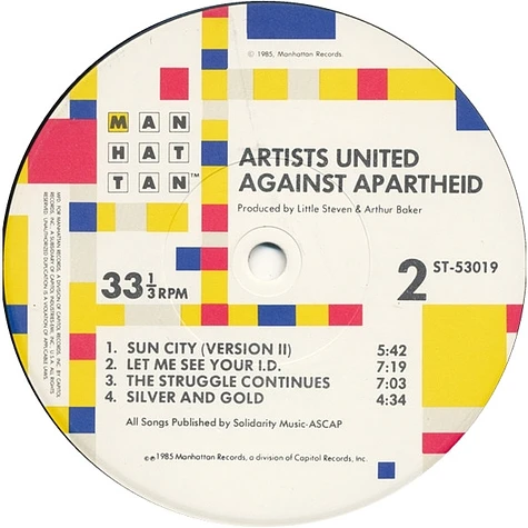 Artists United Against Apartheid - Sun City