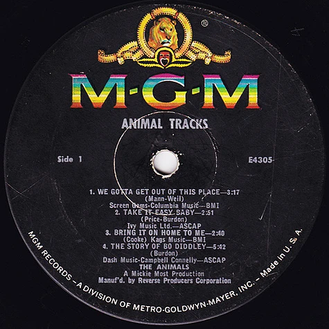 The Animals - Animal Tracks