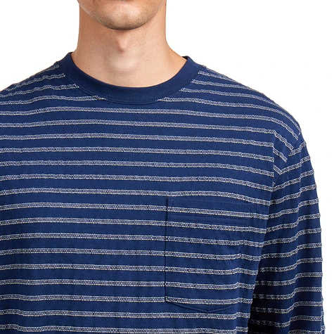 Beams Plus - Pocket Tee Jacquard Stripe