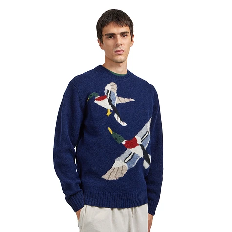 Beams Plus - Crew Intarsia Duck Pattern