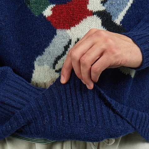 Beams Plus - Crew Intarsia Duck Pattern