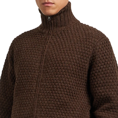 Beams Plus - Full Zip Style Popcorn Pattern