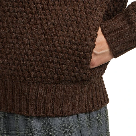 Beams Plus - Full Zip Style Popcorn Pattern