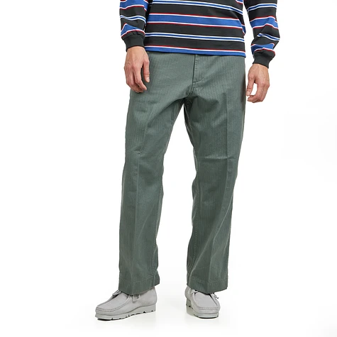 Beams Plus - Mil Trousers Herringbone (Sage) | HHV