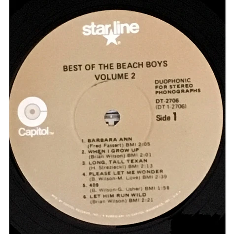 The Beach Boys - Best Of The Beach Boys, Vol. 2