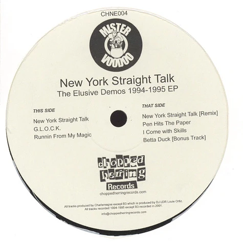 Mister Voodoo - New York Straight Talk: The Elusive Demo's EP