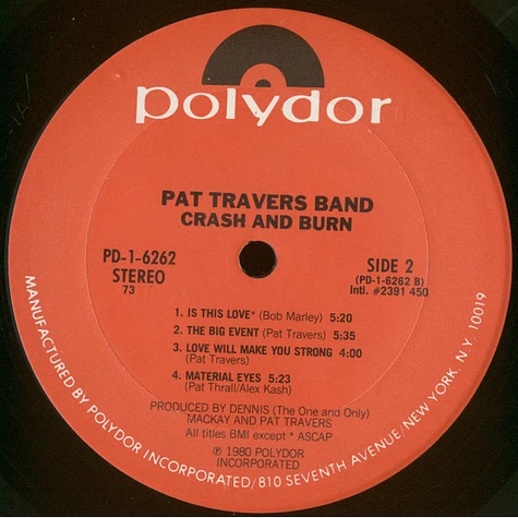 Pat Travers Band - Crash And Burn