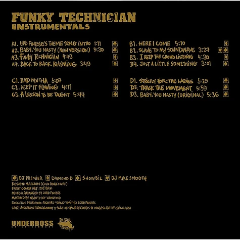 Lord Finesse & DJ Mike Smooth - Funky Technician Instrumentals