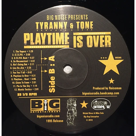 Tyranny & Tone - Playtime Is Over