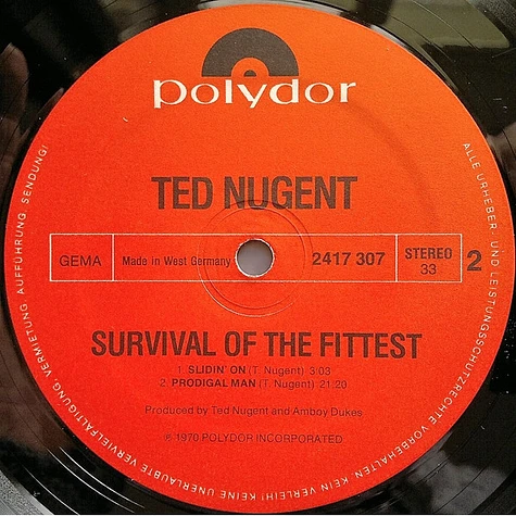 Ted Nugent - Survival Of The Fittest - Live