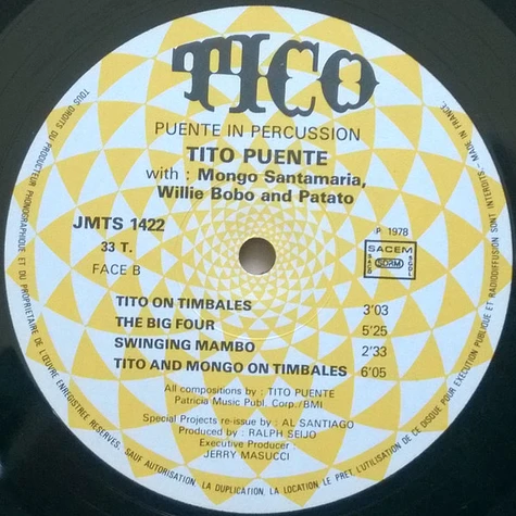 Tito Puente With Mongo Santamaria, Willie Bobo & Carlos "Patato" Valdes - Puente In Percussion