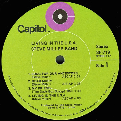 Steve Miller Band - Living In The U.S.A.