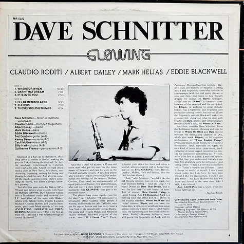 David Schnitter - Glowing