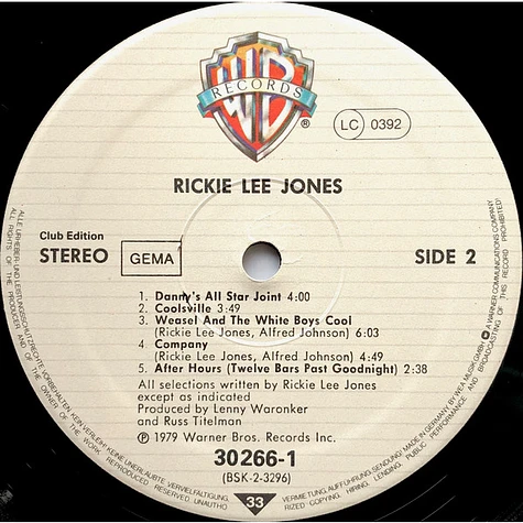 Rickie Lee Jones - Rickie Lee Jones