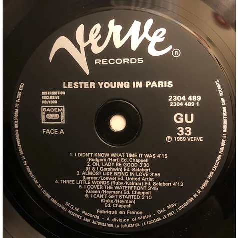 Lester Young - Lester Young In Paris